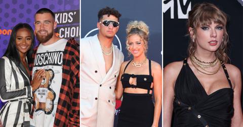 travis kelces ex kayla nicole unfollows patrick brittany mahomes taylor swift
