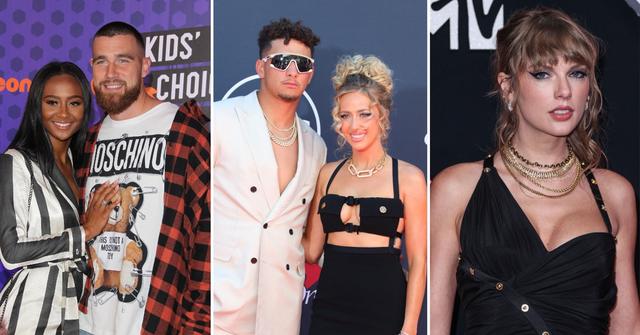 travis kelces ex kayla nicole unfollows patrick brittany mahomes taylor swift