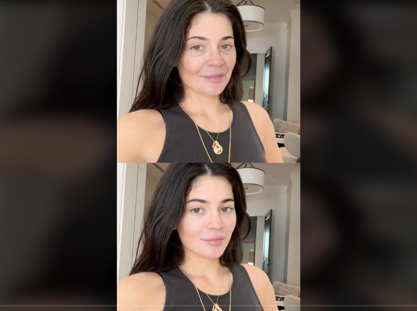 kylie jenner trolled wrinkled tiktok filter plastic surgery