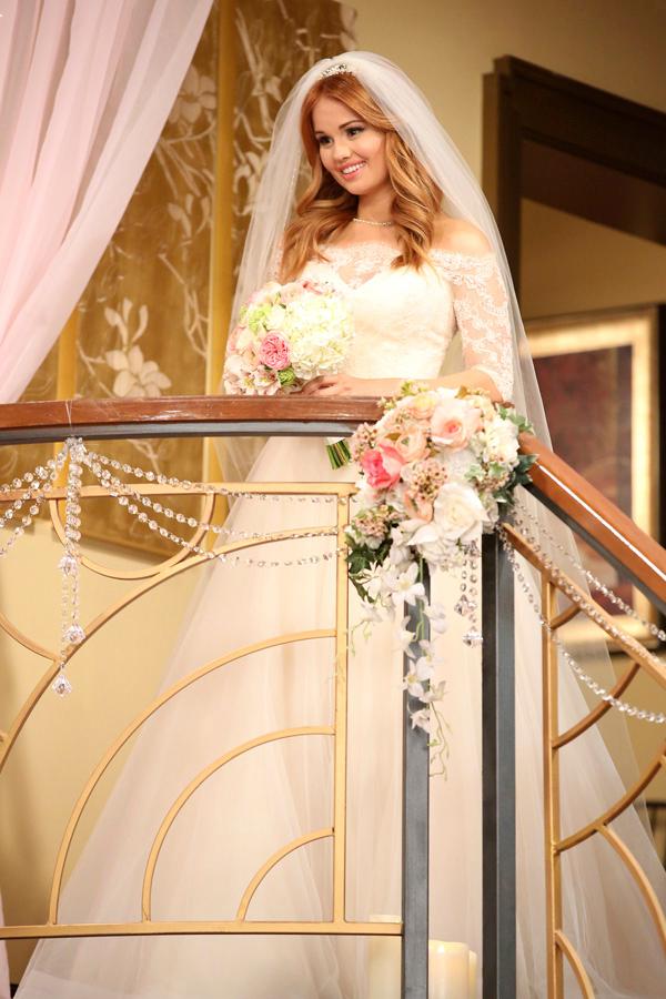 Ok Exclusive See The First Photo Of Debby Ryan As Disneys Jessie In Her Wedding Gown 