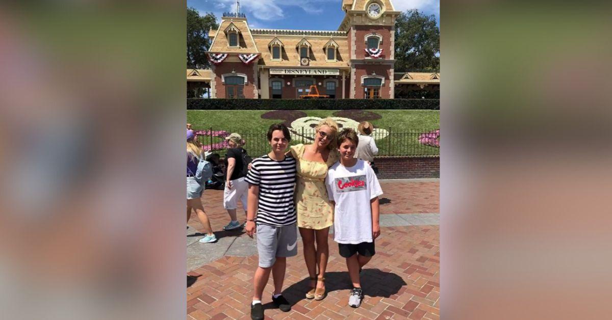 photo of Britney Spears, Jayden and Sean. 