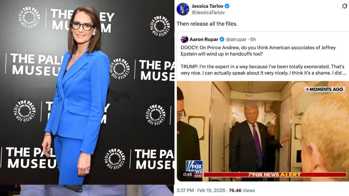 Image of Fox News host Jessica Tarlov dared Donald Trump tp prove he's exonerated.