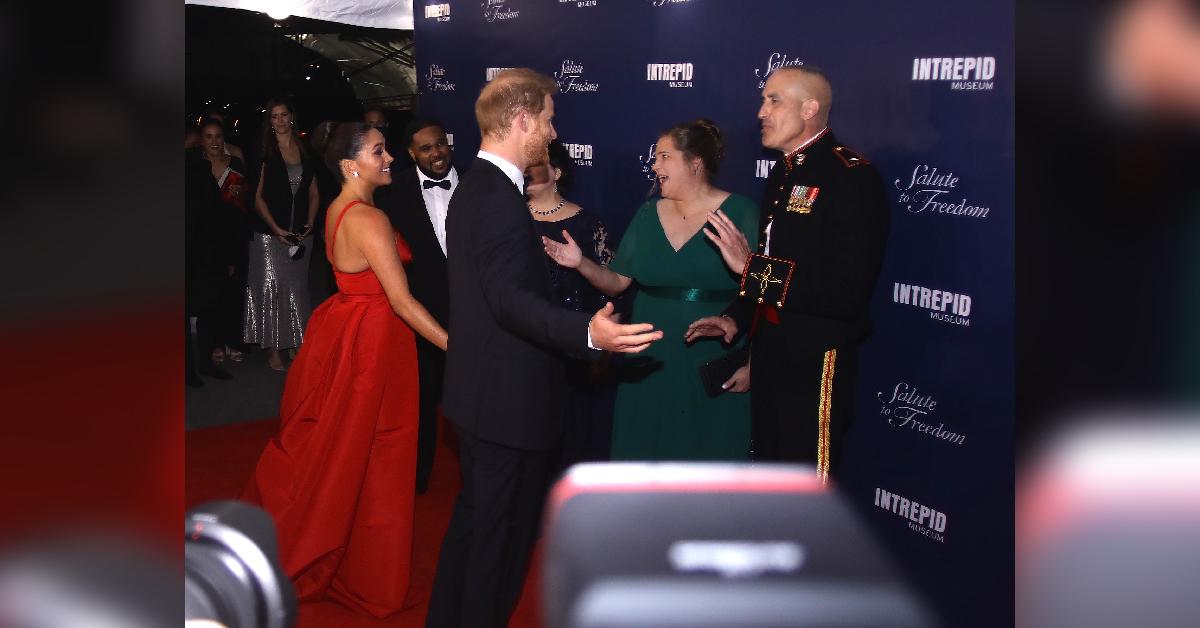 prince harry meghan markle walk red carpet salute to freedom gala in nyc photos