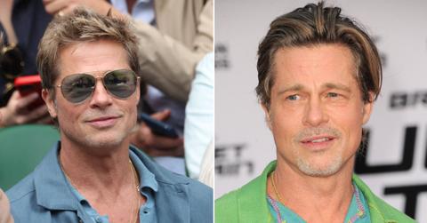 brad pitt youthful appearance wimbledon plastic surgery accusations photos