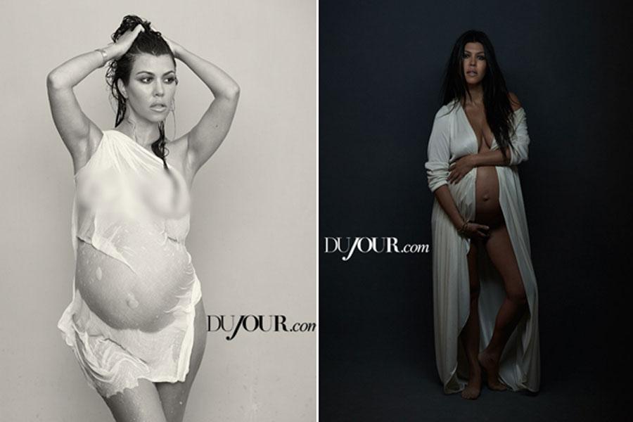 Kourtney kardashian pregnant nude dujour