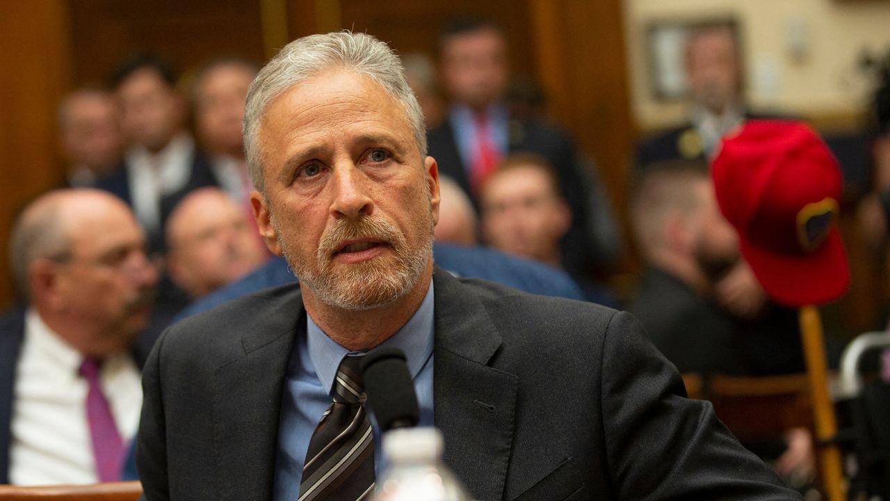 Image of Jon Stewart compared the security operation to a scene from ‘The Pink Panther.’