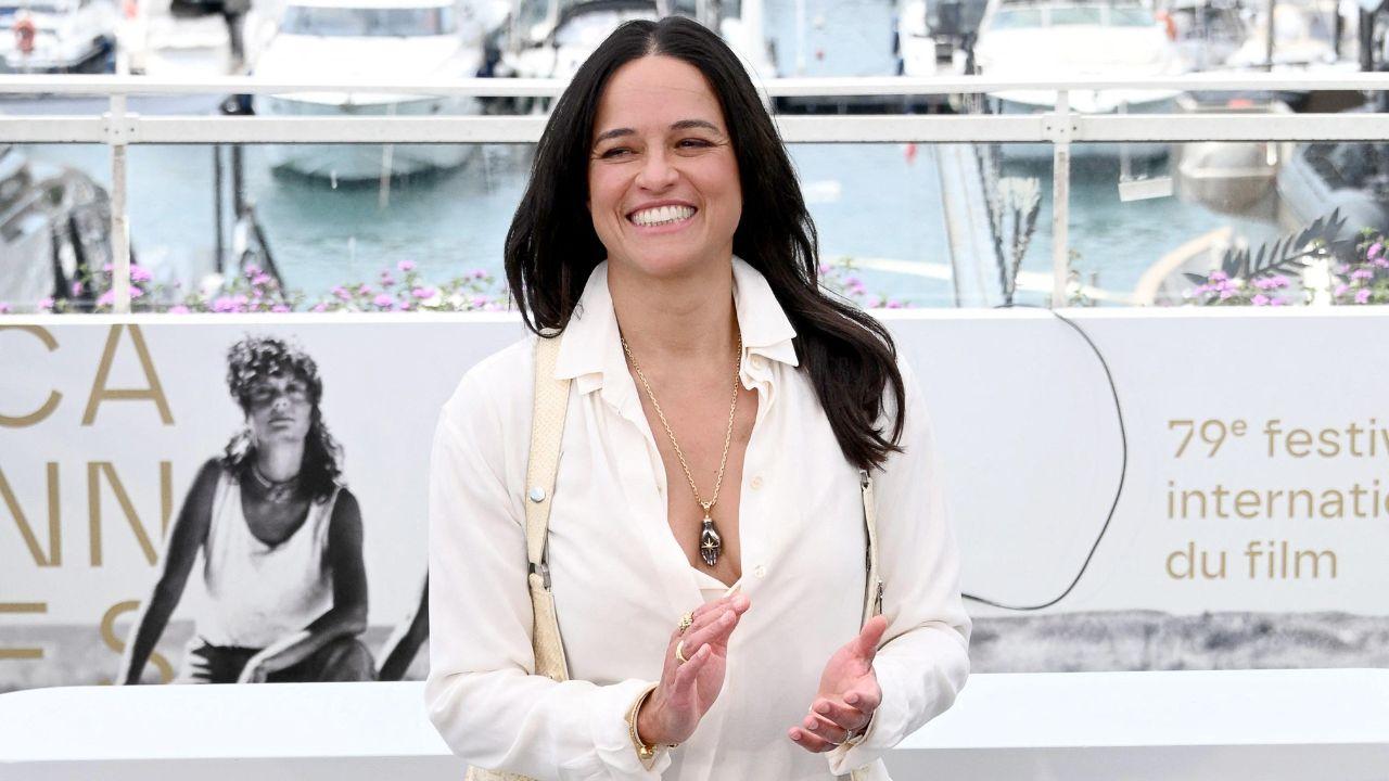 Image of Michelle Rodriguez discussed the strict rules that shaped her childhood.