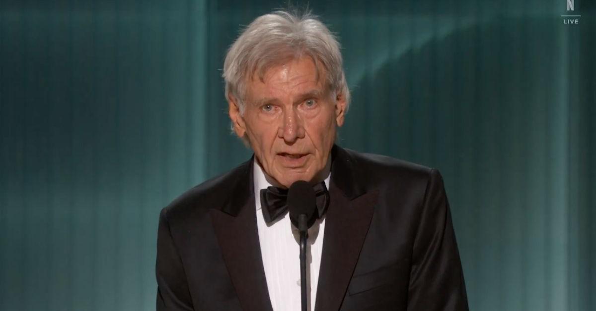 Harrison Ford, 83, Jokes He Was Given 2026 Actor Awards' Lifetime Achievement Award Because He's Still 'Alive': Watch