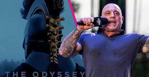 Composite photo of Joe Rogan and 'The Odyssey.'
