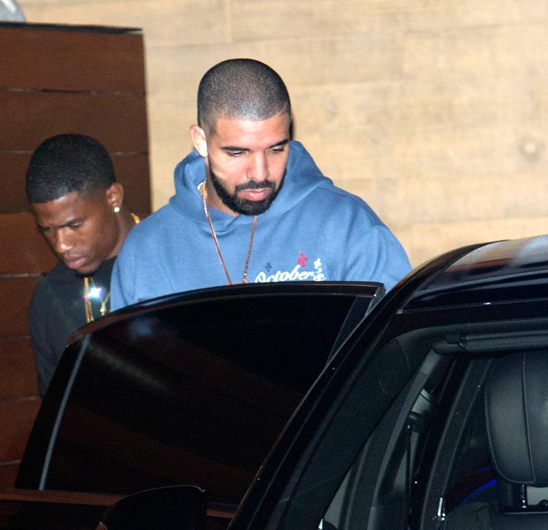 Drake seen at dinner without new girlfriend Rihanna at &#8216;NOBU&#8217; Restaurant in Malibu, CA