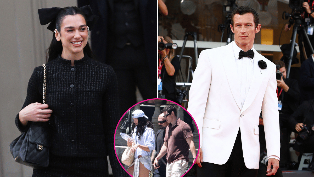 Composite photo of Dua Lipa and Callum Turner.