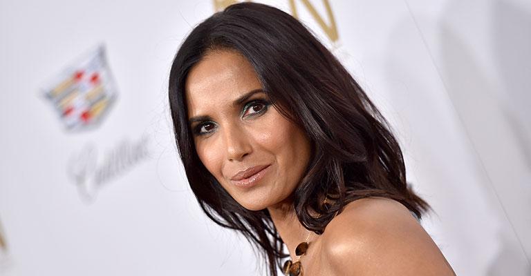 Padma Lakshmi Goes Topless For National Pizza Day