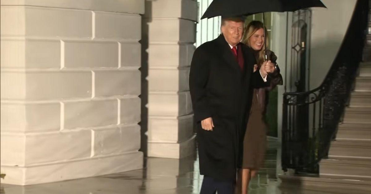 Photo of Donald Trump and Melania Trump's walk was critiqued by viewers.