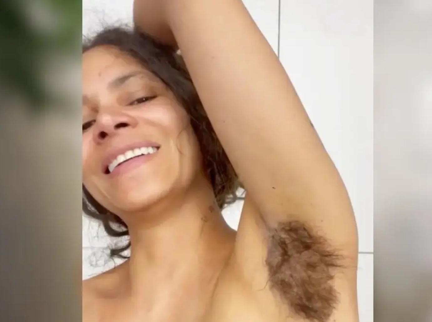 halle berry topless armpit hair fake abs body photos never let go