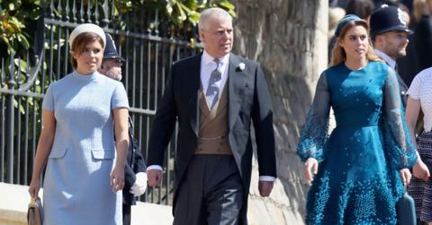 image of prince Andrew princesses beatrice and Eugenie