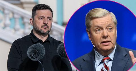Composite photo of Volodymyr Zelenskyy and Lindsey Graham.