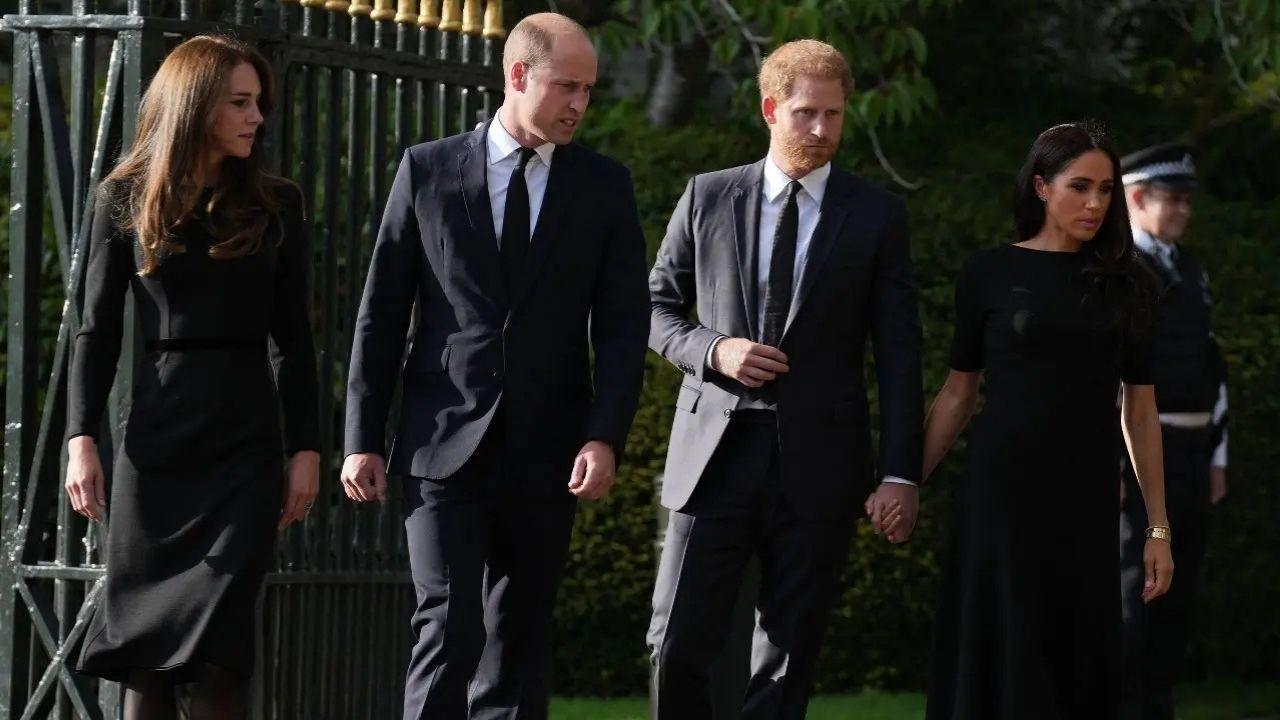 Image of A royal insider stated that despite Prince William and Kate Middleton's personal opinions on Prince Harry and Meghan Markle's return, they wouldn't be in Britain without the King's approval.