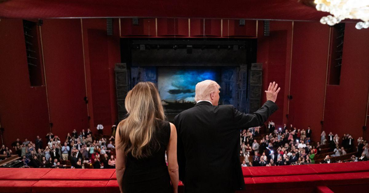 Photo of President Donald Trump and Melania