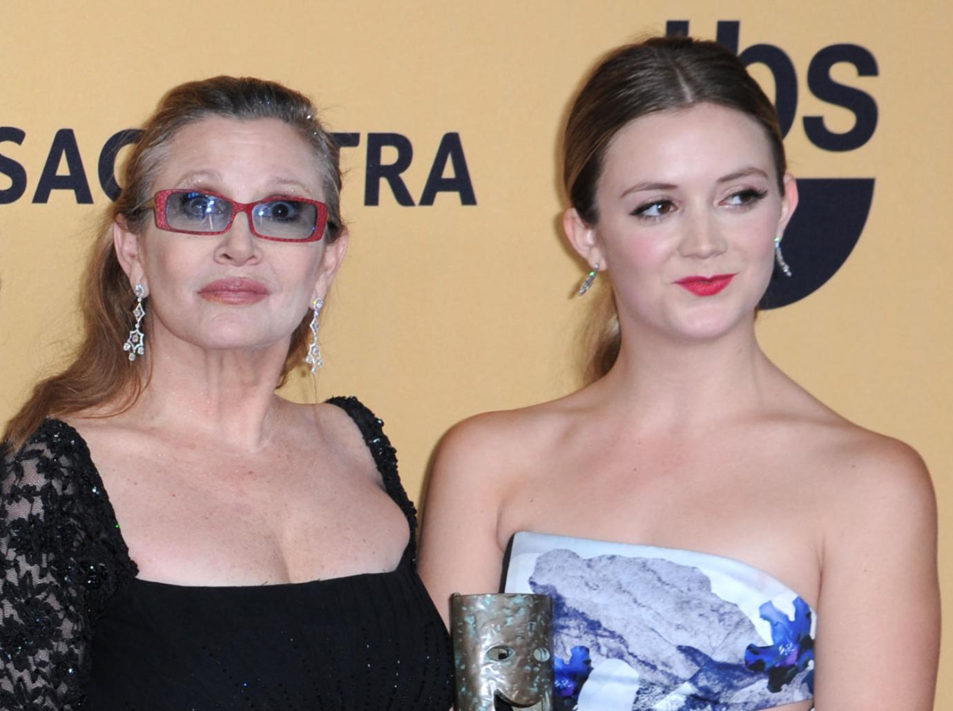 billie lourd mom carrie fisher addiction sober birthday death sad