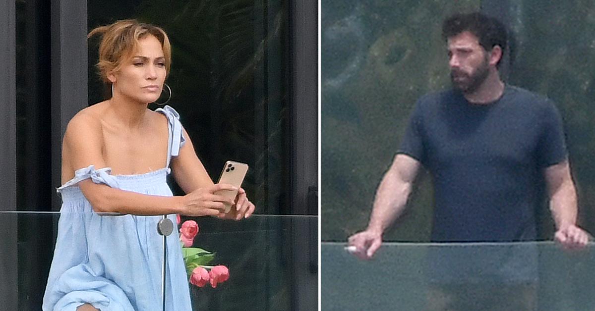 Jennifer Lopez Caught Spying On Ben Affleck In Miami