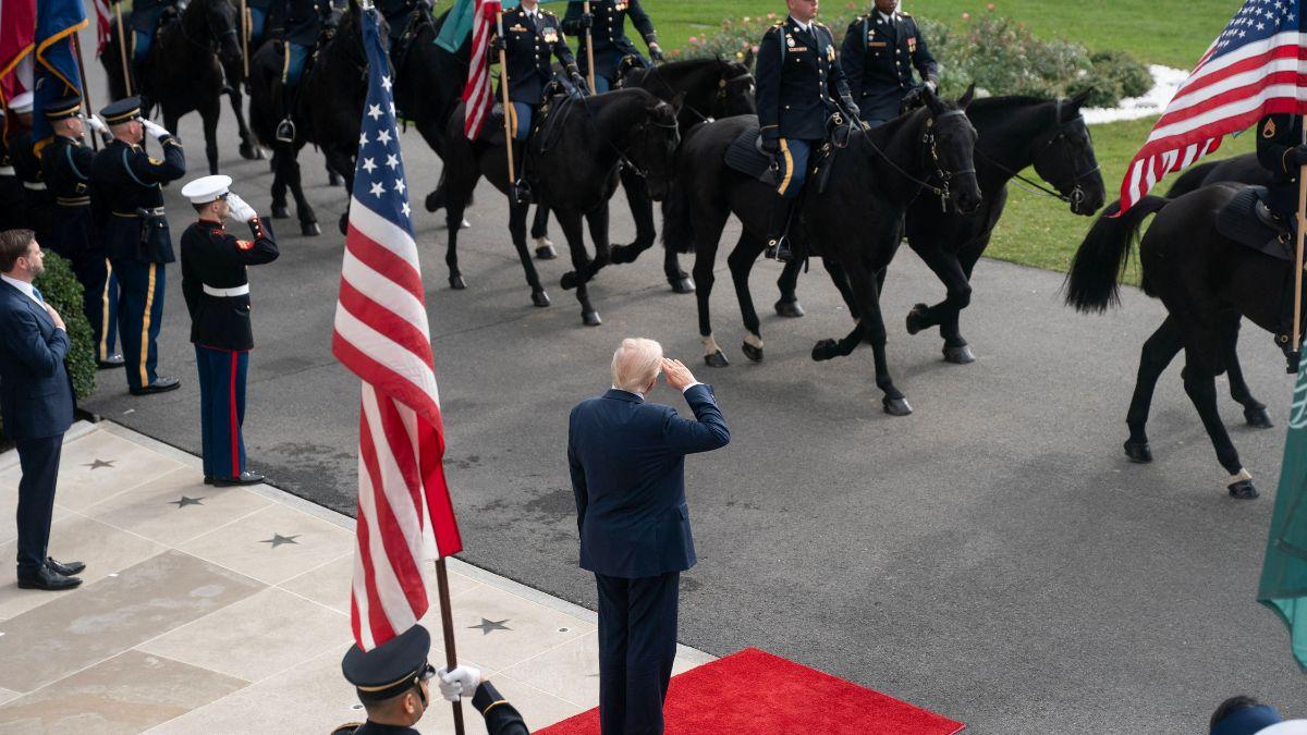 President Donald Trump has never served in the military.