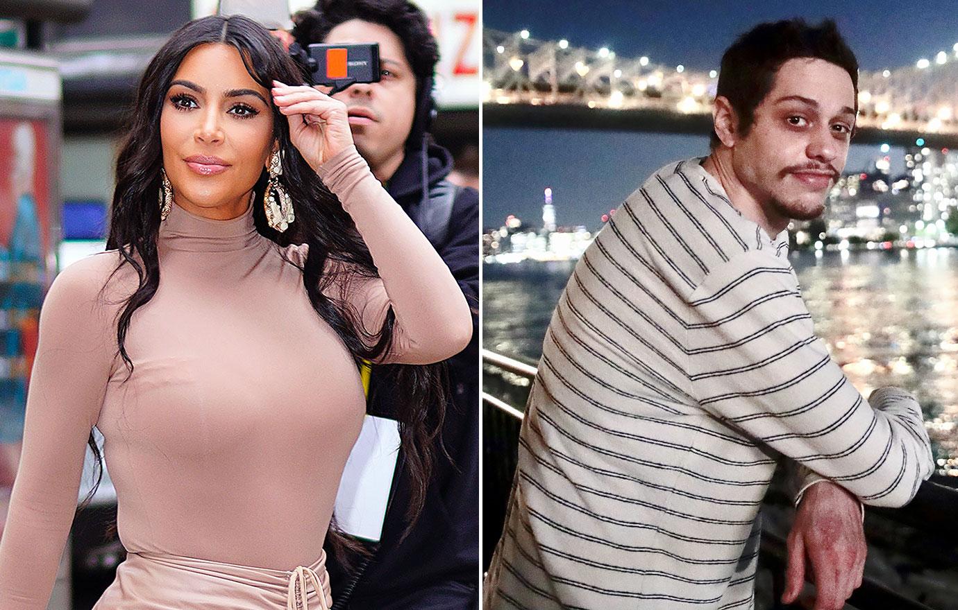 kim kardashian pete davidson relationship timeline holding hands