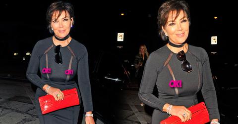 kris jenner wardrobe malfunction nipple slip