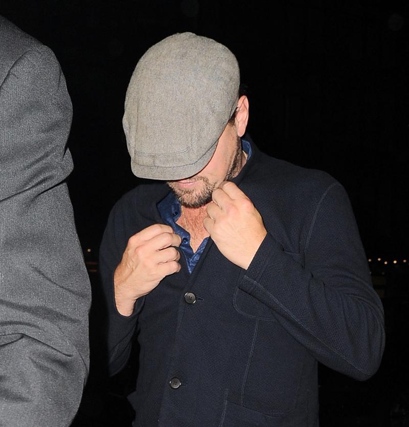 Leonardo DiCaprio tries to step out incognito with model Nina Agdal into Up &amp; Down nightclub in NYC