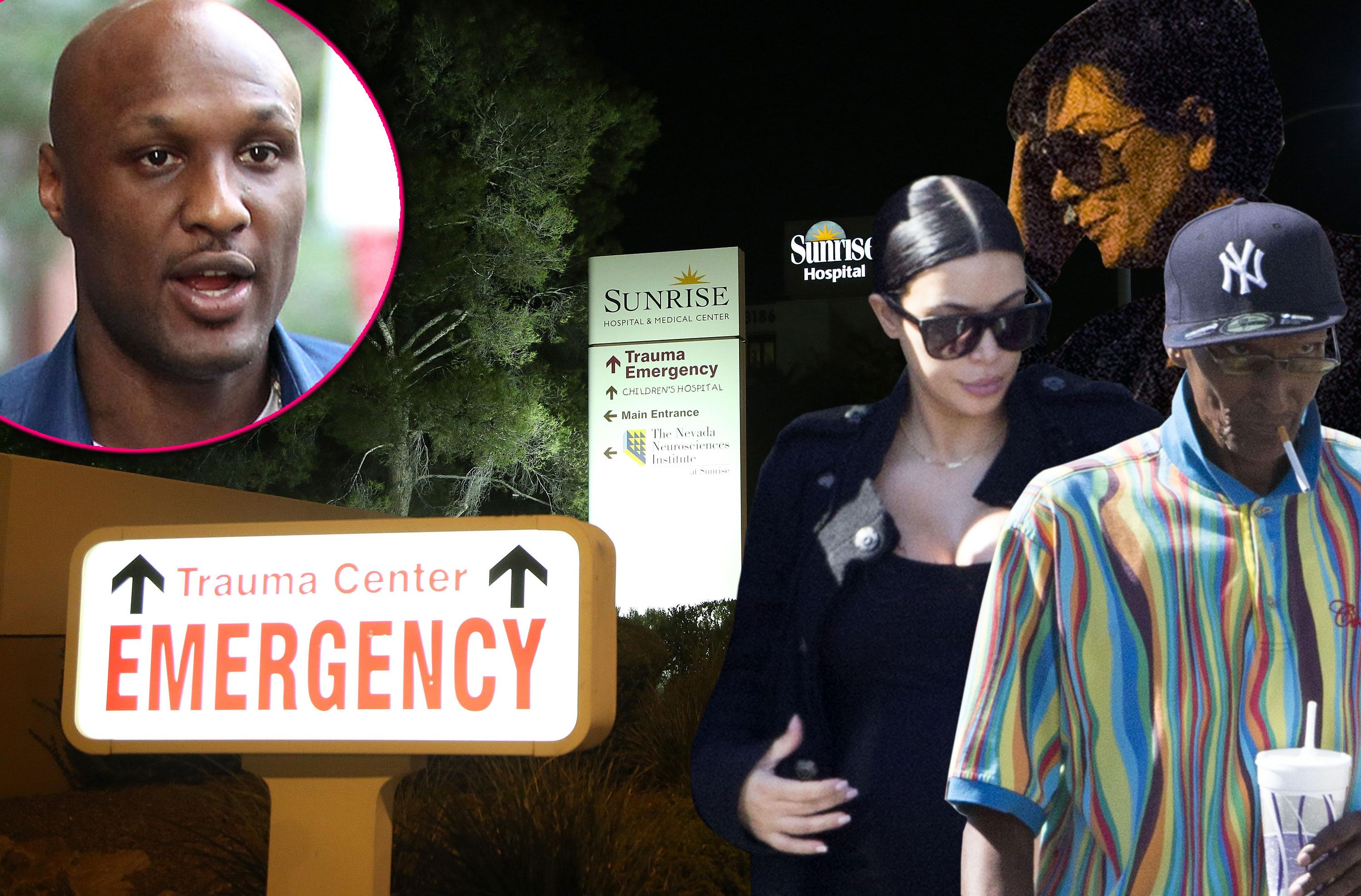 Lamar odom overdoze hospital kardashians visiting filming 02 08