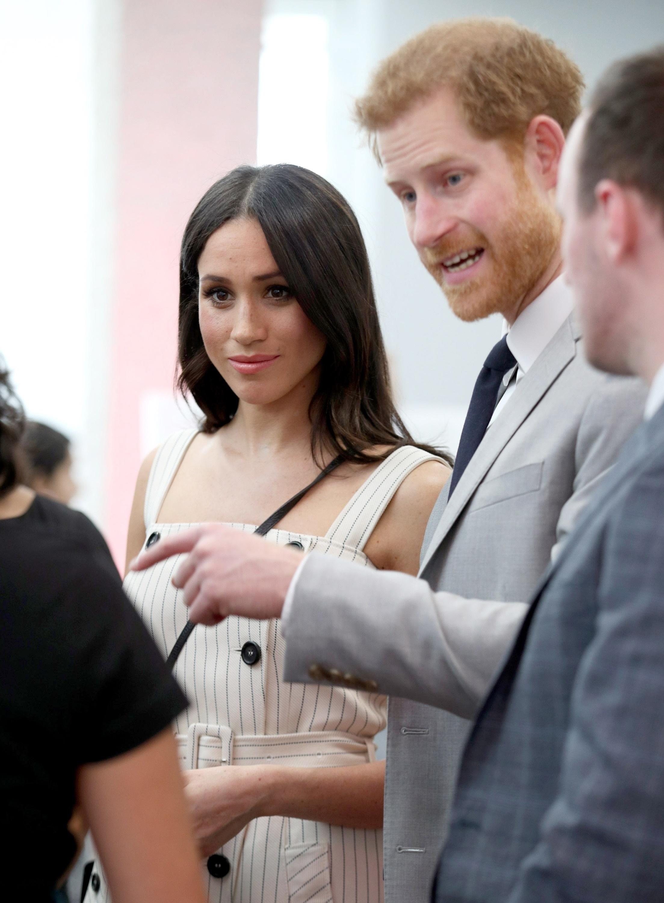 Prince Harry and Meghan Markle attend a Commonwealth Youth Forum Reception