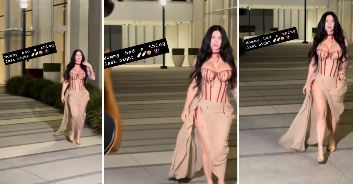 Photo of Megan Fox sizzled in her first public event since welcoming daughter Saga in March.