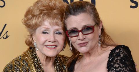 Debbie Reynolds and Carrie Fisher at the 21st Screen Actors Guild Awards in Los Angeles