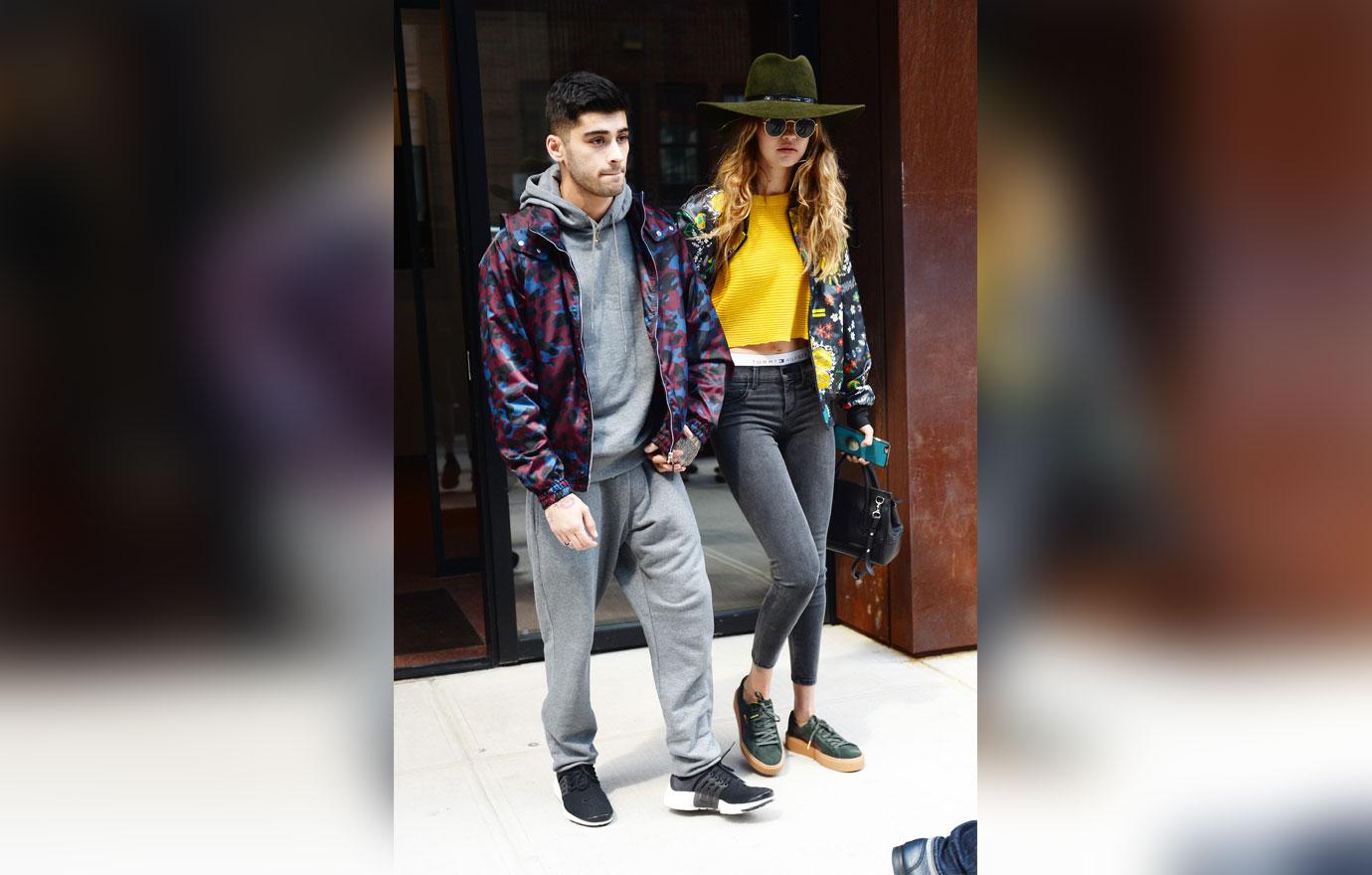 Gigi Hadid And Zayn Malik Walking On Street