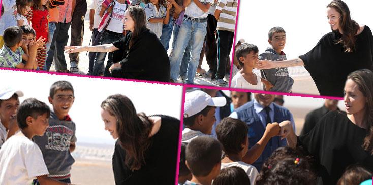 angelina jolie visits syrian refugees