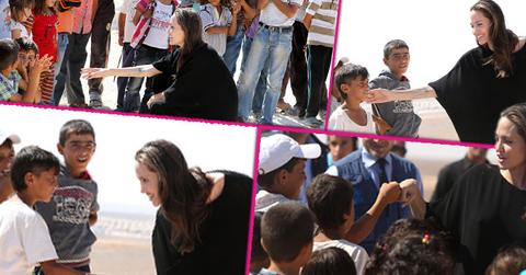 angelina jolie visits syrian refugees