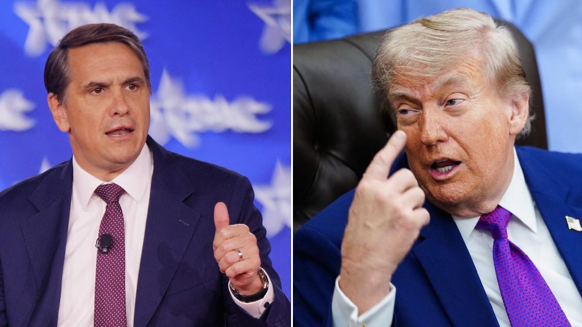 split of Todd Blanche & donald Trump. 