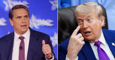 split of Todd Blanche & donald Trump.