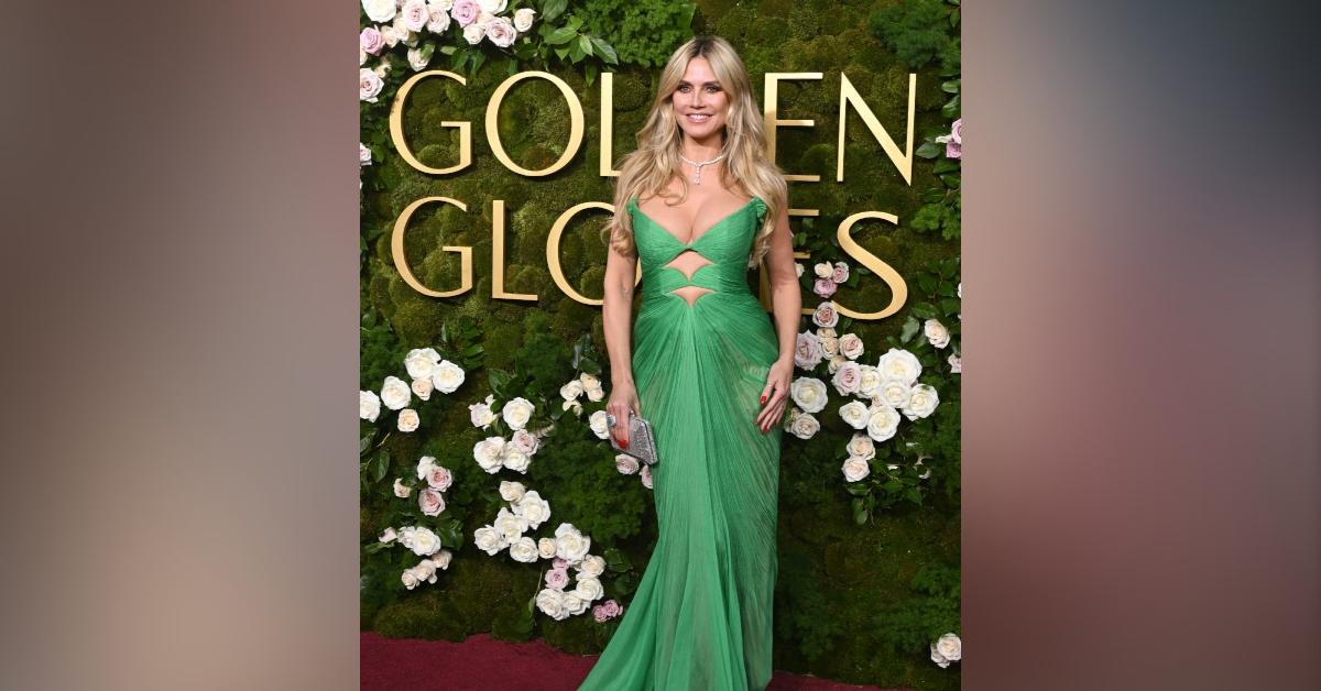 heidi klum  golden globes photo