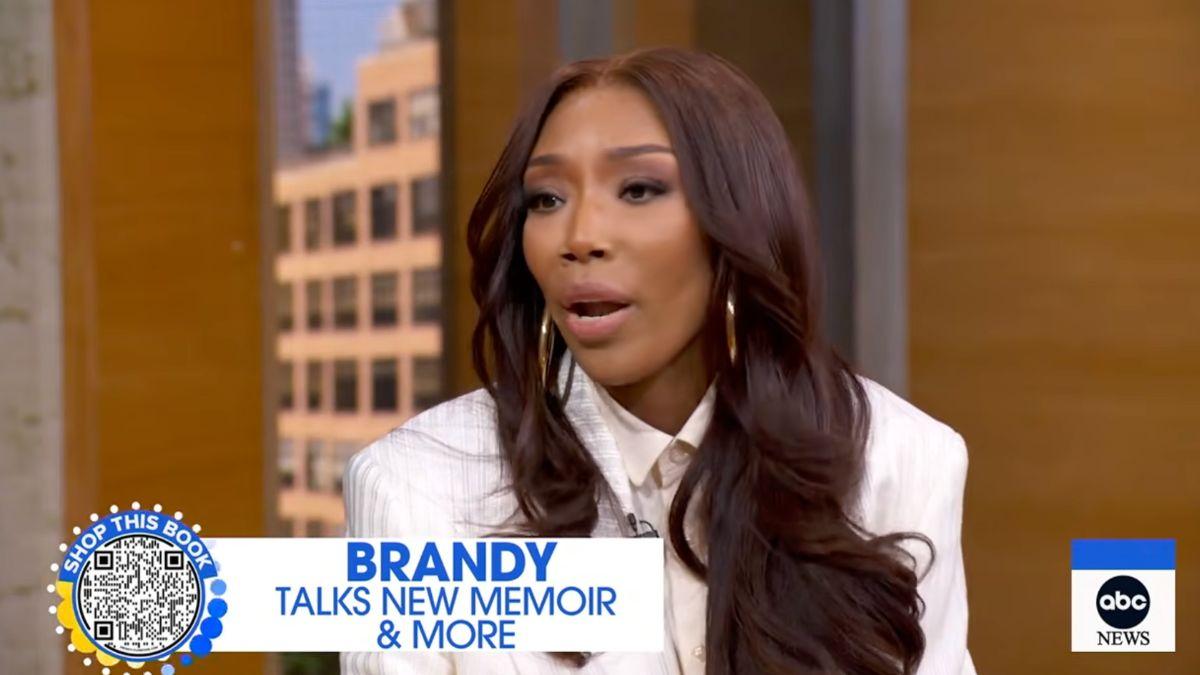 Image of Brandy reflected on her relationship with Whitney Houston in her memoir.