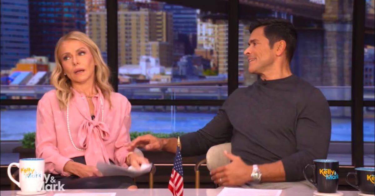 image of Kelly Ripa strongly disagreed when Mark Consuelos described himself as an introvert during a personality test.