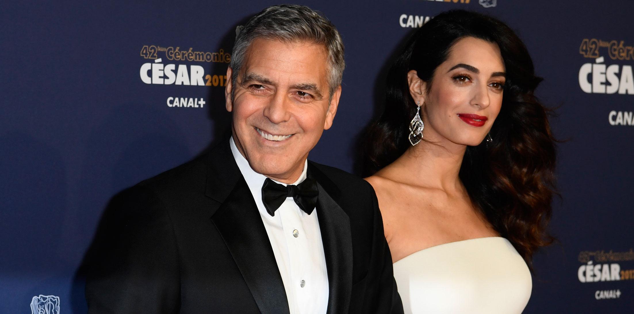 Amal clooney gives birth twins