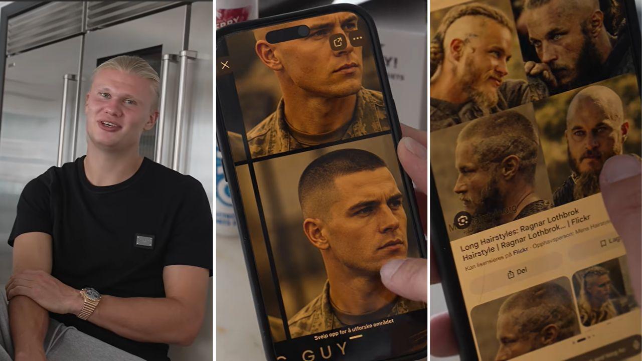Image of Erling Haaland revealed Zlatan Ibrahimović's advice before choosing a short Viking-inspired buzz cut.
