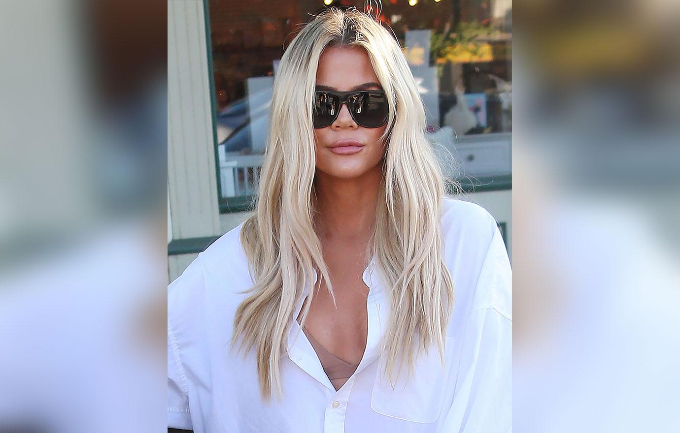 Khloe Kardashian In White Shirt Tristan Thompson Comments Instagram