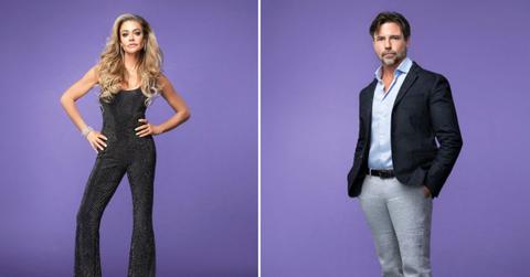 Composite photo of Denise Richards and Aaron Phypers