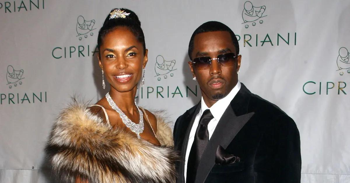 Photo of Kim Porter and Sean 'Diddy' Combs.