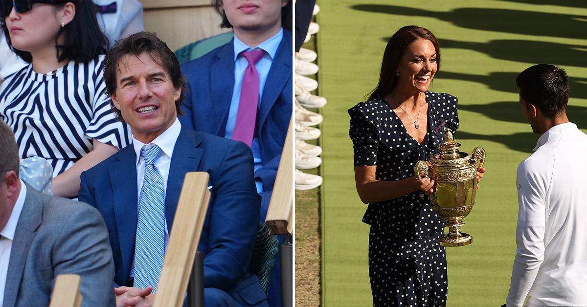 tom cruise and kate middleton at wimbledon pp