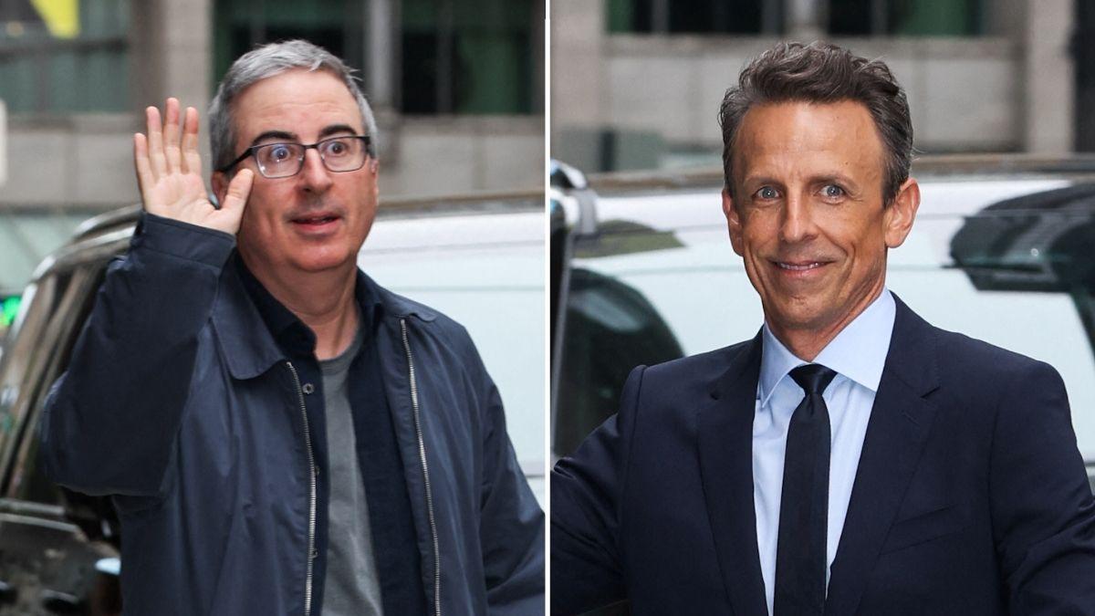 Image of Late-night hosts reunited ahead of the final broadcast.
