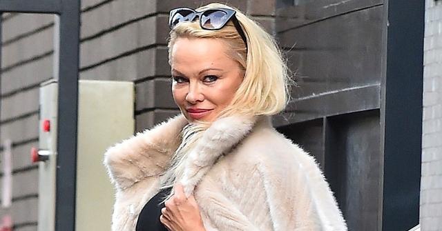 Pamela anderson kim kardashian fur wide