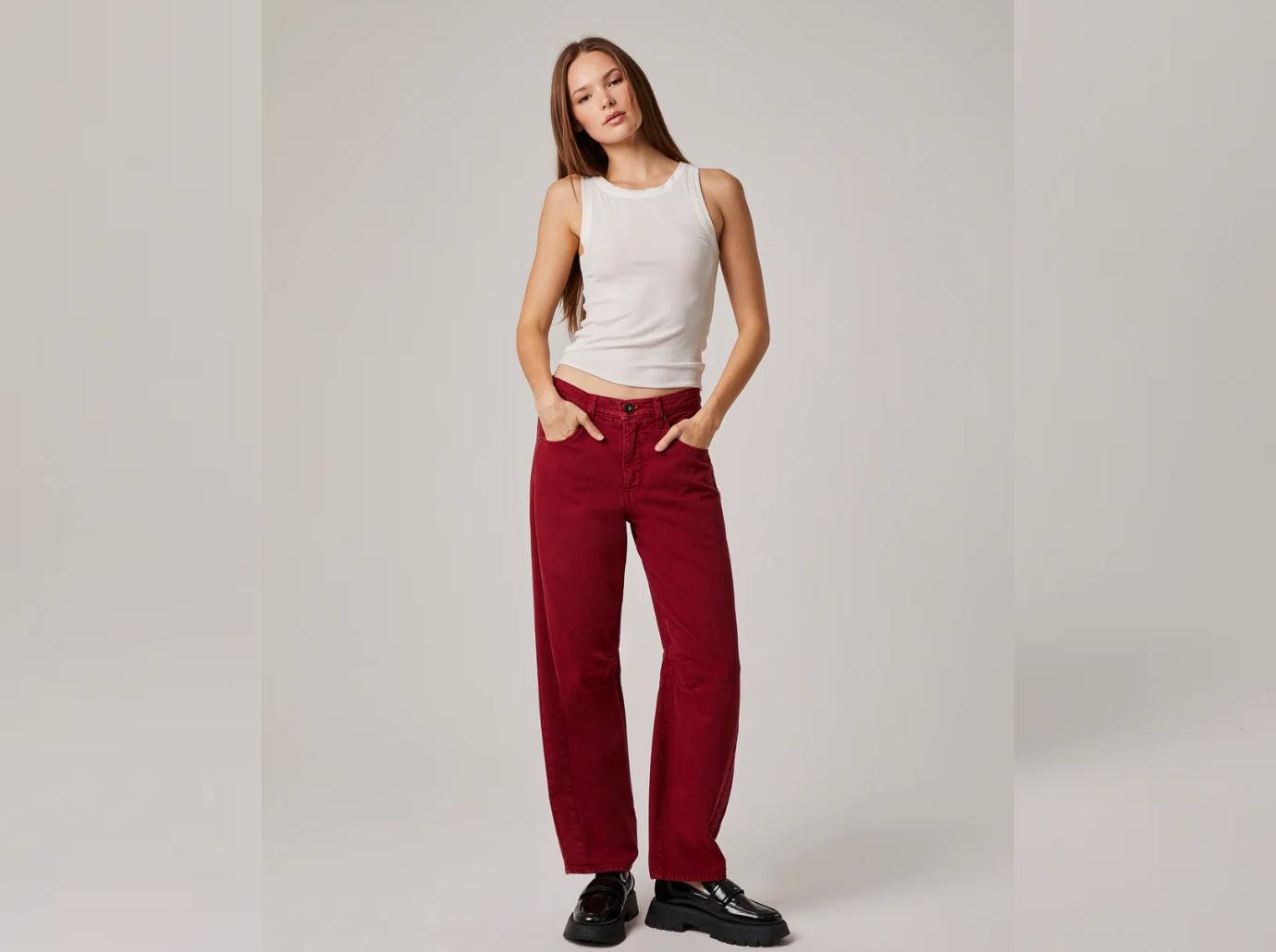 jack high rise slouchy barrel jeans