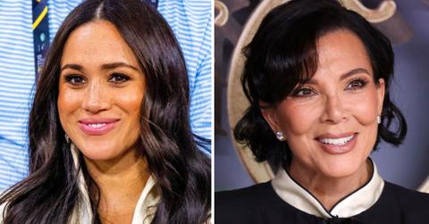 split image of Meghan Markle and Kris Jenner